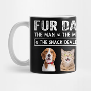 The Man The Myth Men  Dog Cat Father'S Day Mug